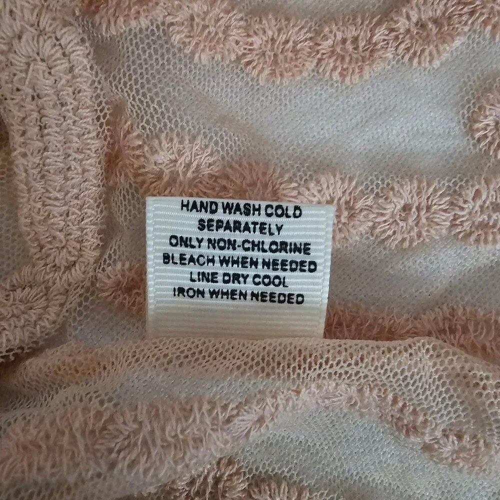 Ultra Pink Light Pink Lace Embroidered Floral 3/4 Sleeve Blouse Women's Size 1X - Picture 6 of 10